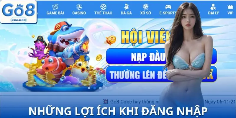 Những lợi thế nổi bật khi đăng nhập GO8 so với nhà cái khác